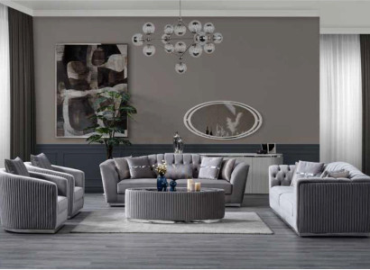 Upholstered sofa 3-seater comfortable luxurious in sofa couch modern style 286cm